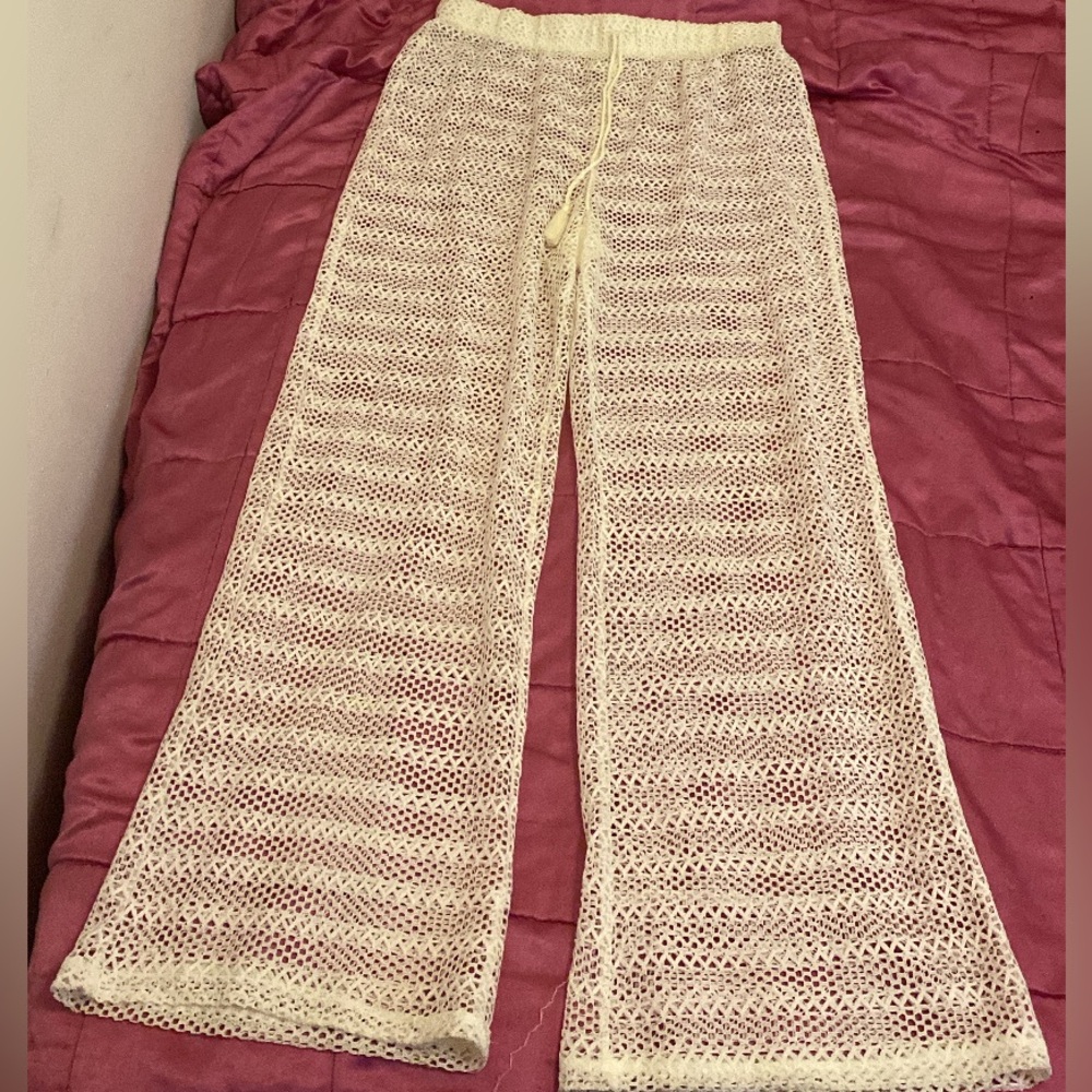 Tan swimsuit coverup pants